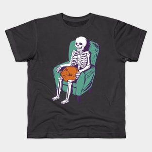 Skeleton Cat Kids T-Shirt